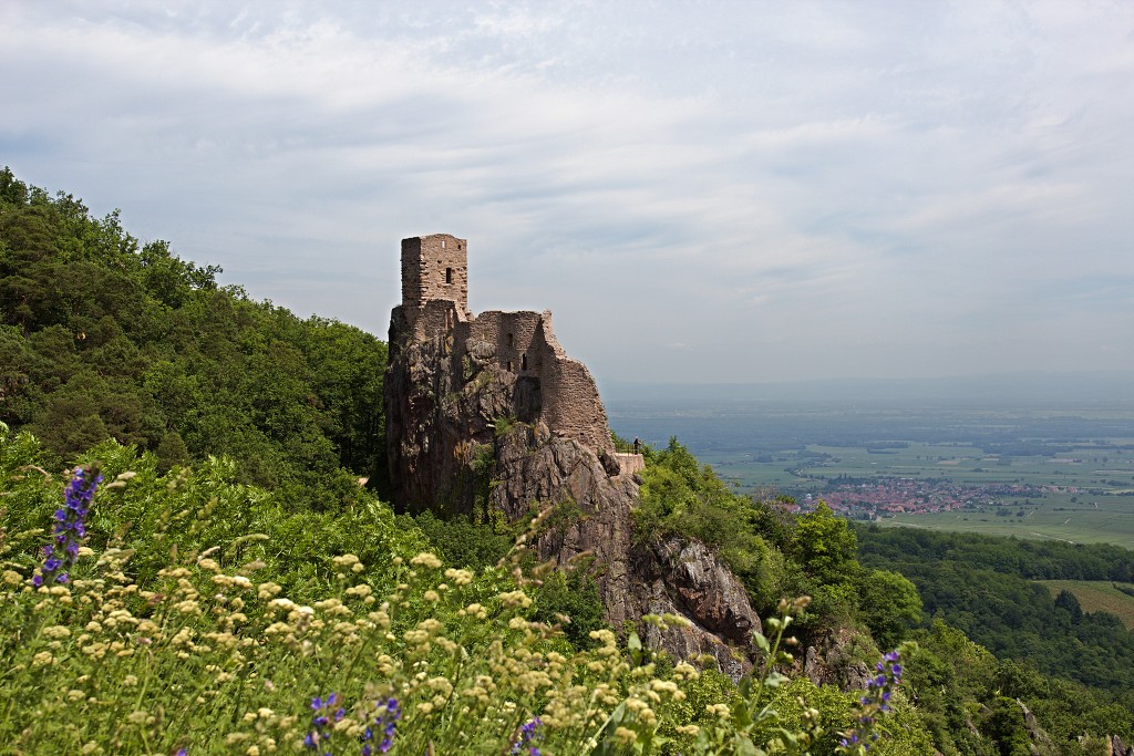 ribeauville hdr france frankrijk elzas vogezen vosges haut-rhin haut rhin Sinnplatz kasteel chateau Girsberg Saint Ulrich Haut-Ribeaupierre